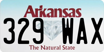 AR license plate 329WAX