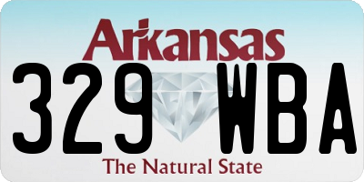 AR license plate 329WBA
