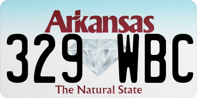 AR license plate 329WBC