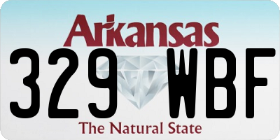 AR license plate 329WBF