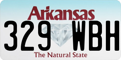 AR license plate 329WBH