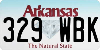 AR license plate 329WBK