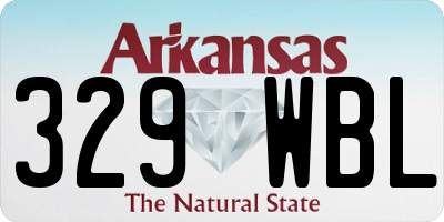 AR license plate 329WBL