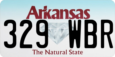 AR license plate 329WBR