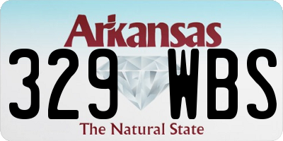 AR license plate 329WBS