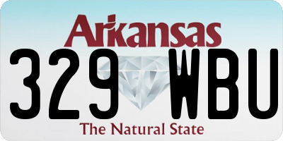 AR license plate 329WBU