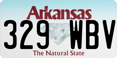 AR license plate 329WBV