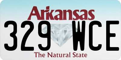 AR license plate 329WCE