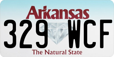AR license plate 329WCF