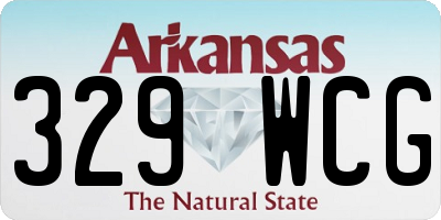 AR license plate 329WCG