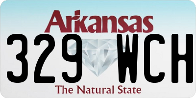 AR license plate 329WCH