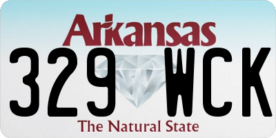 AR license plate 329WCK