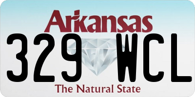 AR license plate 329WCL