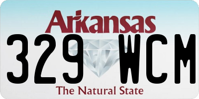 AR license plate 329WCM