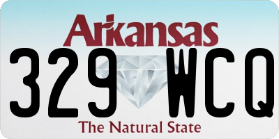 AR license plate 329WCQ