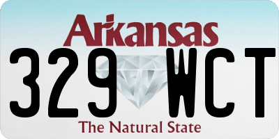 AR license plate 329WCT