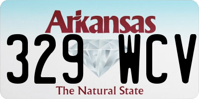 AR license plate 329WCV