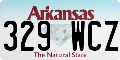 AR license plate 329WCZ