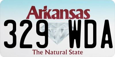 AR license plate 329WDA