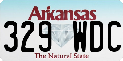 AR license plate 329WDC