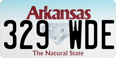 AR license plate 329WDE