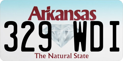 AR license plate 329WDI