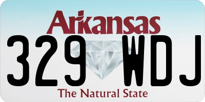 AR license plate 329WDJ