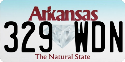 AR license plate 329WDN