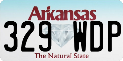 AR license plate 329WDP