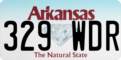 AR license plate 329WDR