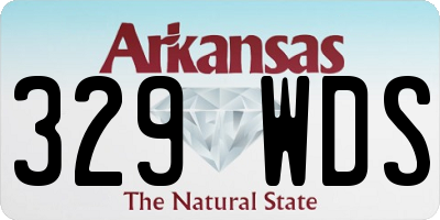 AR license plate 329WDS