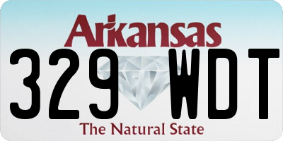 AR license plate 329WDT
