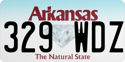 AR license plate 329WDZ