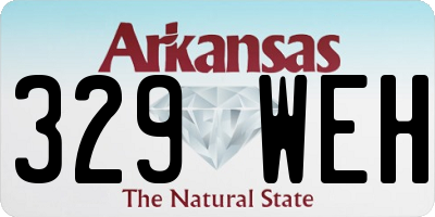 AR license plate 329WEH