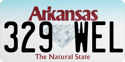 AR license plate 329WEL
