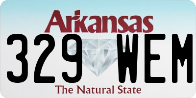 AR license plate 329WEM