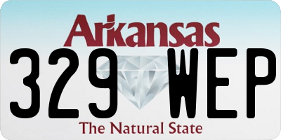 AR license plate 329WEP