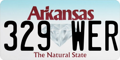 AR license plate 329WER