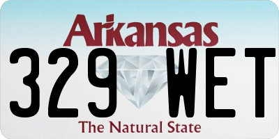 AR license plate 329WET