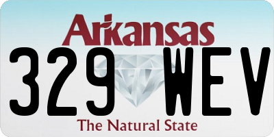 AR license plate 329WEV
