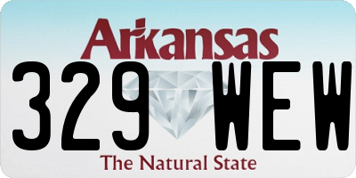 AR license plate 329WEW