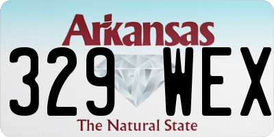 AR license plate 329WEX