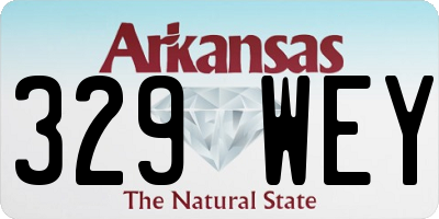 AR license plate 329WEY