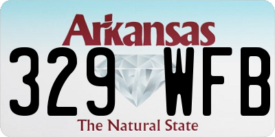 AR license plate 329WFB