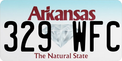 AR license plate 329WFC