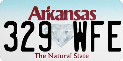 AR license plate 329WFE