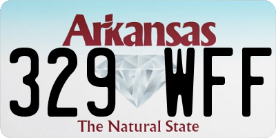 AR license plate 329WFF