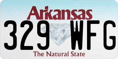 AR license plate 329WFG