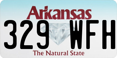 AR license plate 329WFH