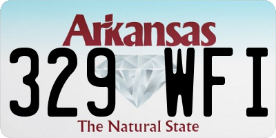 AR license plate 329WFI